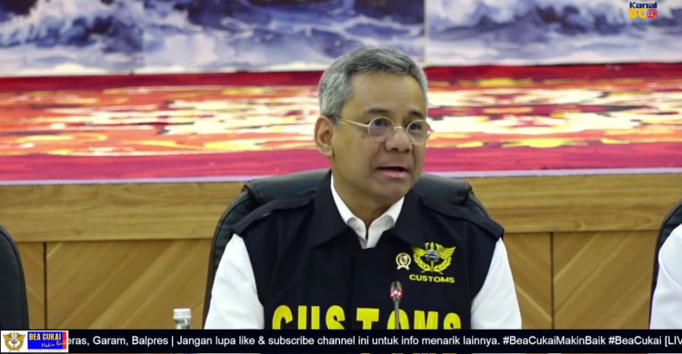 Menkeu Suahasil saat konferensi pers. Foto : Ist