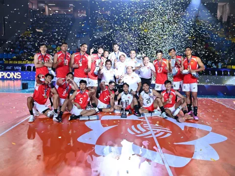 Timnas Bola Voli putra. Foto : Ist