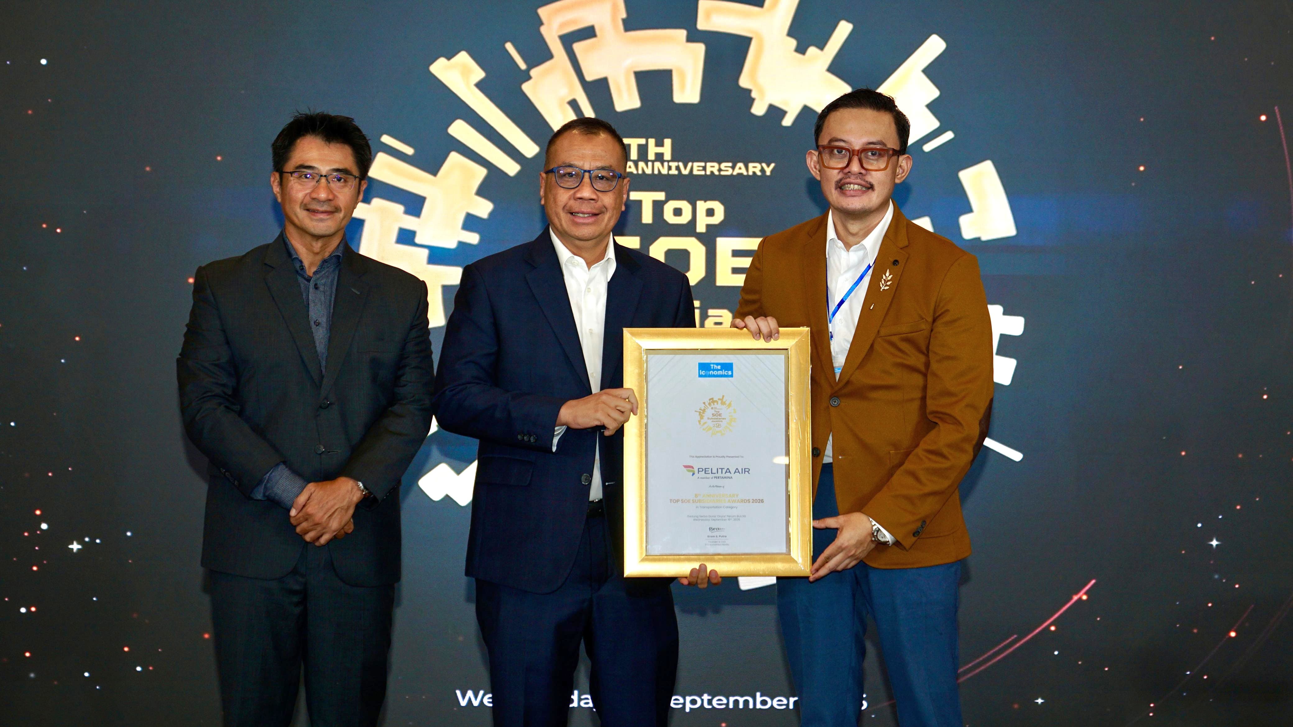 Pelita Air kembali meraih Top SOE Subsidiaries Award 2026. (Ist)
