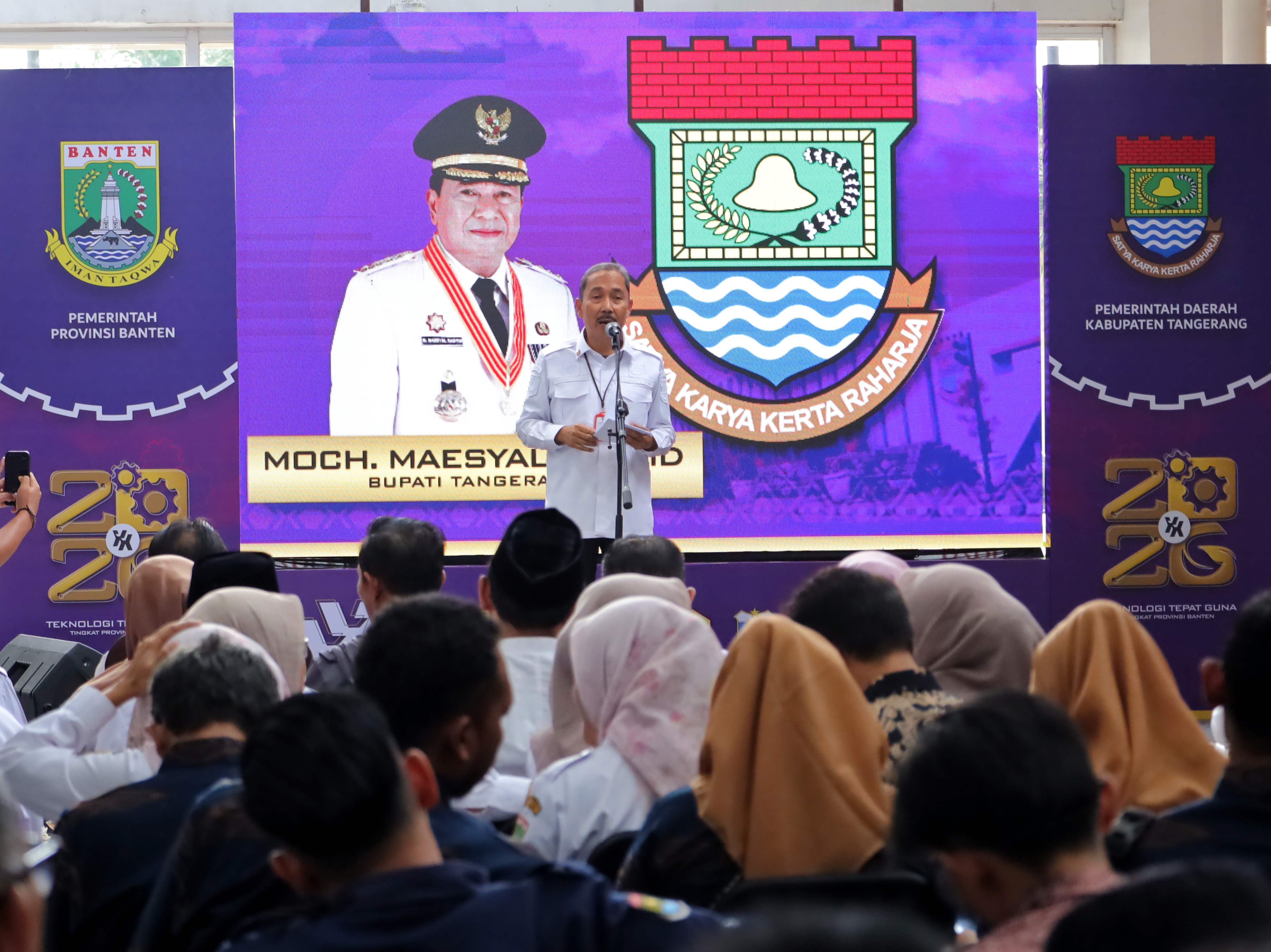 Pemerintah Kabupaten Tangerang menjadi tuan rumah Gelaran Teknologi Tepat Guna (TTG) ke-20 dan Gelar Produk Badan Usaha Milik Desa (BUMDes) tingkat Provinsi Banten Tahun 2026. Foto : Humas Kab. Tangerang