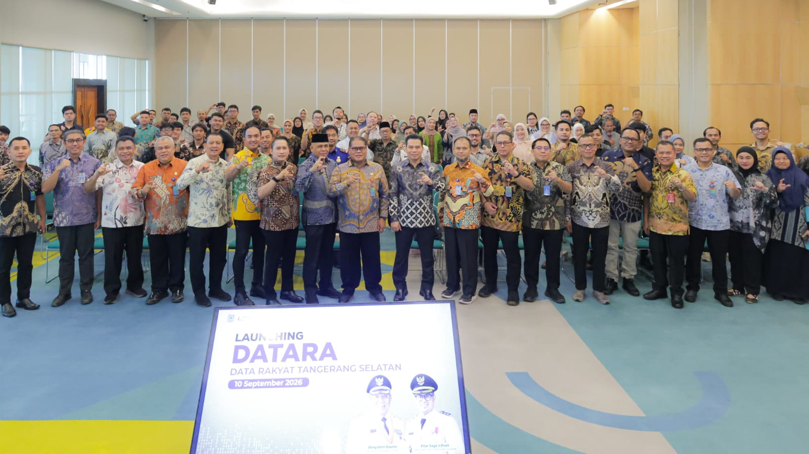 DATA RAKYAT. Peluncuran Datara (Data Rakyat Tangerang Selatan) di Puspemkot Tangsel