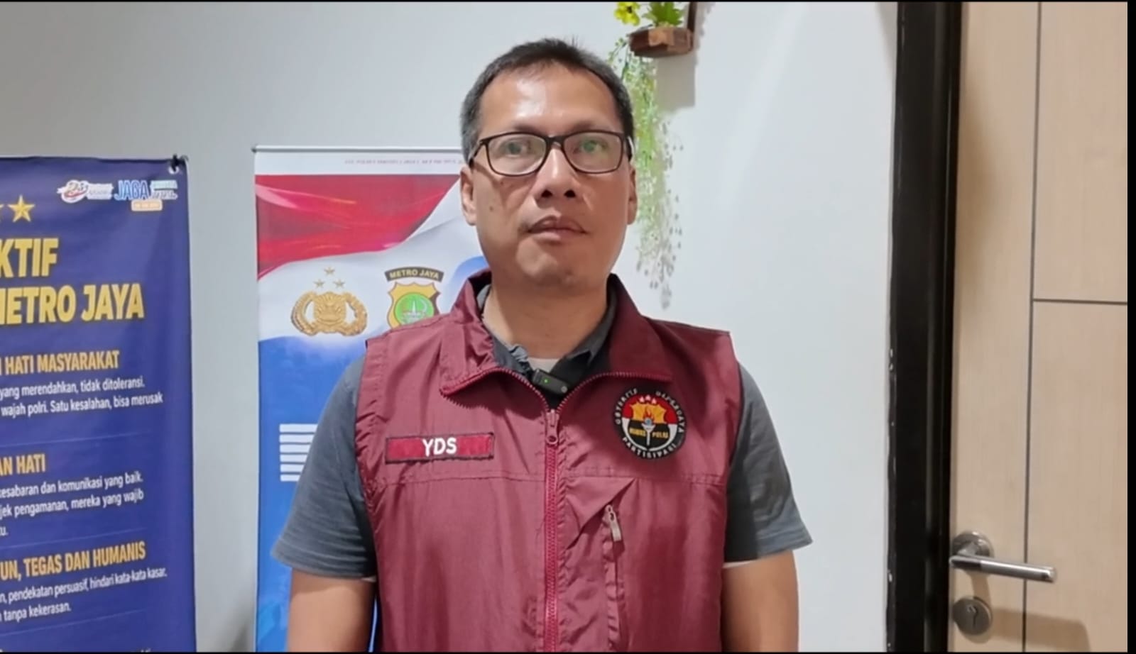 USUT TUNTAS. Kasubsi PIDM Humas Polres Tangsel, IPDA Yudhi memastikan polisi akan mengusut kasus dugaan pelecehan seksual di sekolah internasional