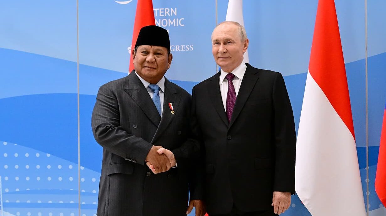 Presiden Prabowo dan Presiden Rusia Putin. Foto : Ist