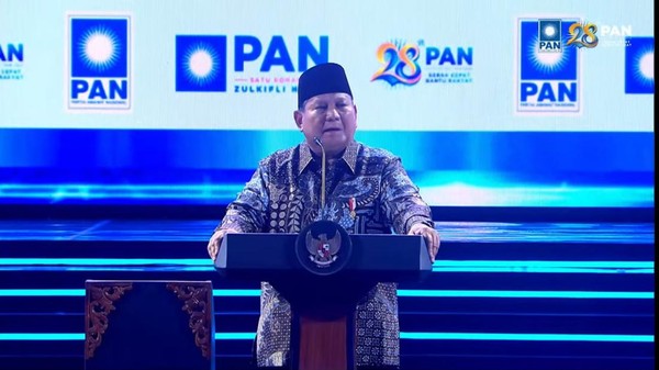Presiden Prabowo hadir pada acara,HUT PAN 28. Foto : Ist