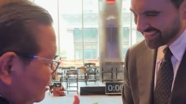 Gubernur Pramono Anung bertemu Wali Kota New York Zohran Mamdani. Foto ; Ist