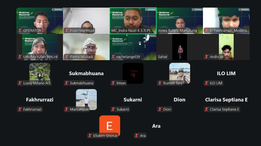 Webinar Nasional bertajuk “Karhutla Berulang: Bencana Ekologis atau Kejahatan Lingkungan?”. (Ist)