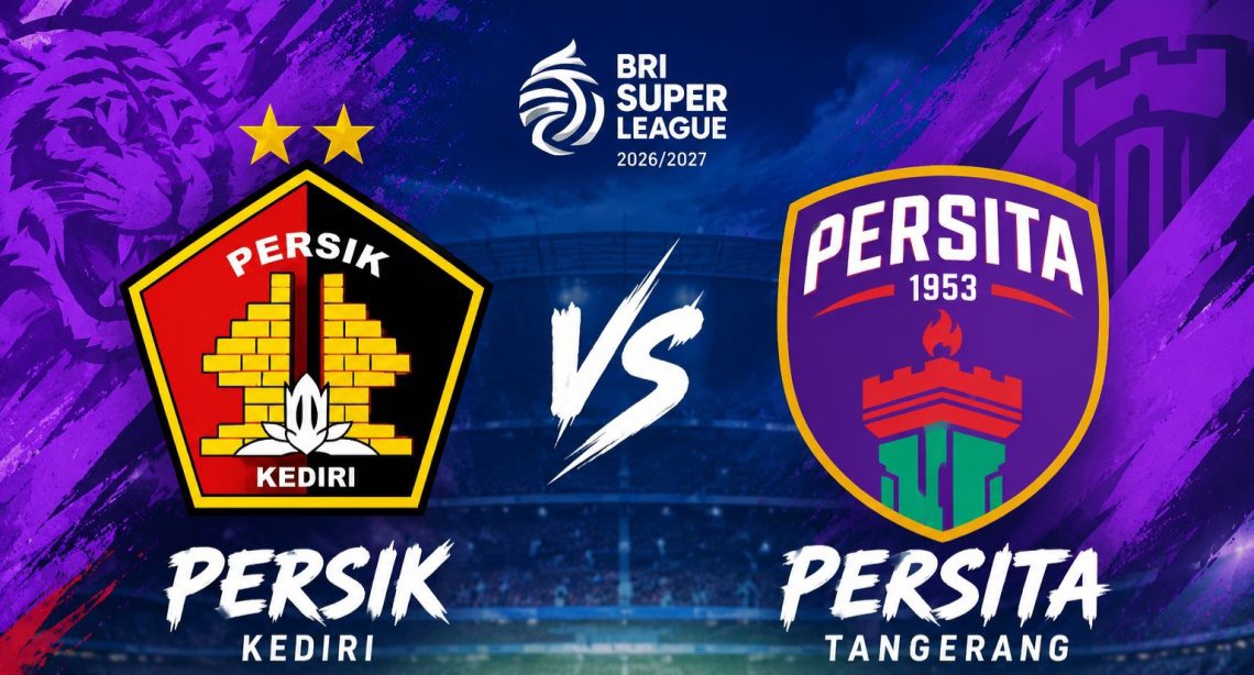 Persita pesta gol menang besar 4-1 dari Persik. Foto : Ist