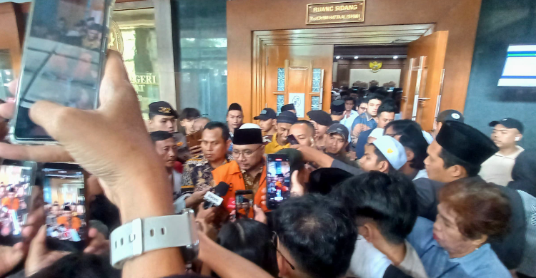 Yaqut Cholil Qoumas atau Gus Yaqut pada persidangan di Pengadilan Tindak Pidana Korupsi (Tipikor) Jakarta, Selasa (20/10/2026). Foto : Ist