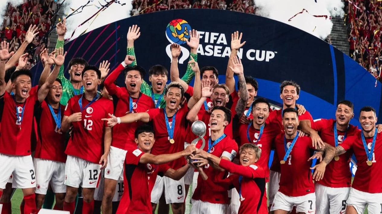 Hong Kong keluar sebagai juara FIFA ASEAN Cup 2026 Divisi 2 setelah mengalahkan Kamboja 2-0. Foto : Ist
