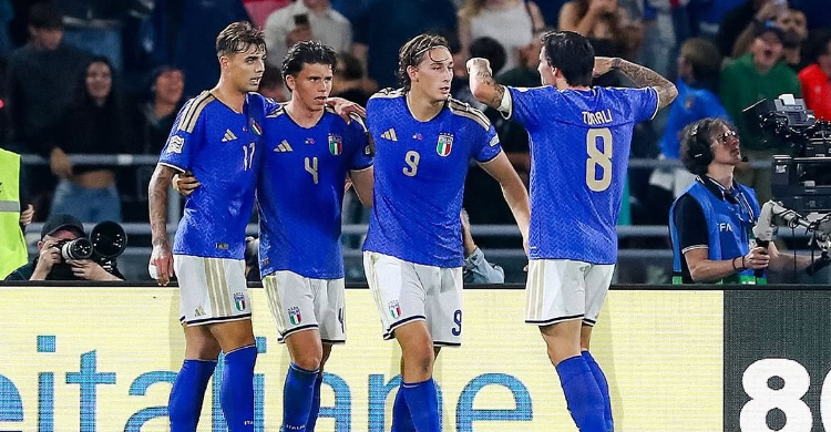 Selebrasi skuad Italia. Foto : Ist