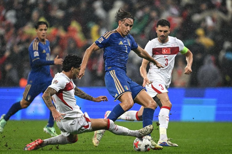 Laga Italia vs Turki. Foto : Ist
