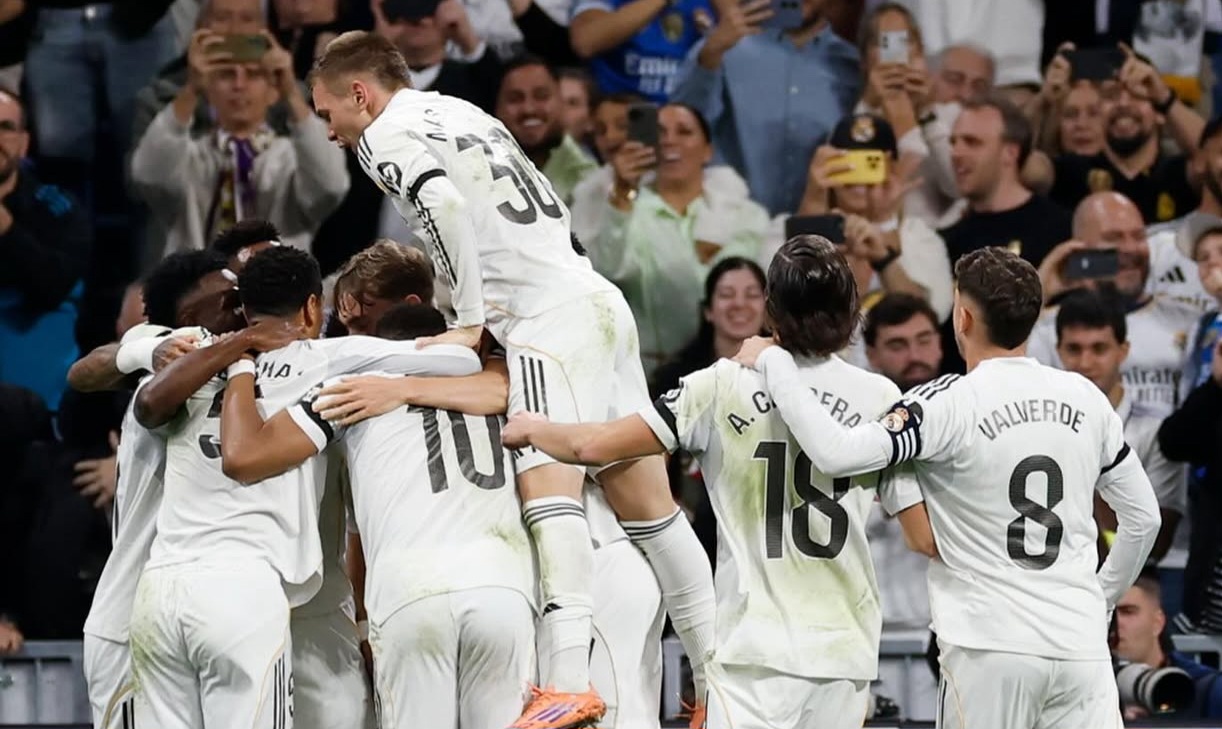 Selebrasi skuad Real Madrid. Foto : Ist