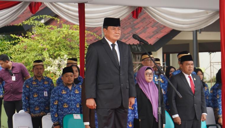 Bupati Tangerang Moch. Maesyal Rasyid memimpin Upacara Hari Kesaktian Pancasila 2026 . Foto : Humas Kab. Tangerang