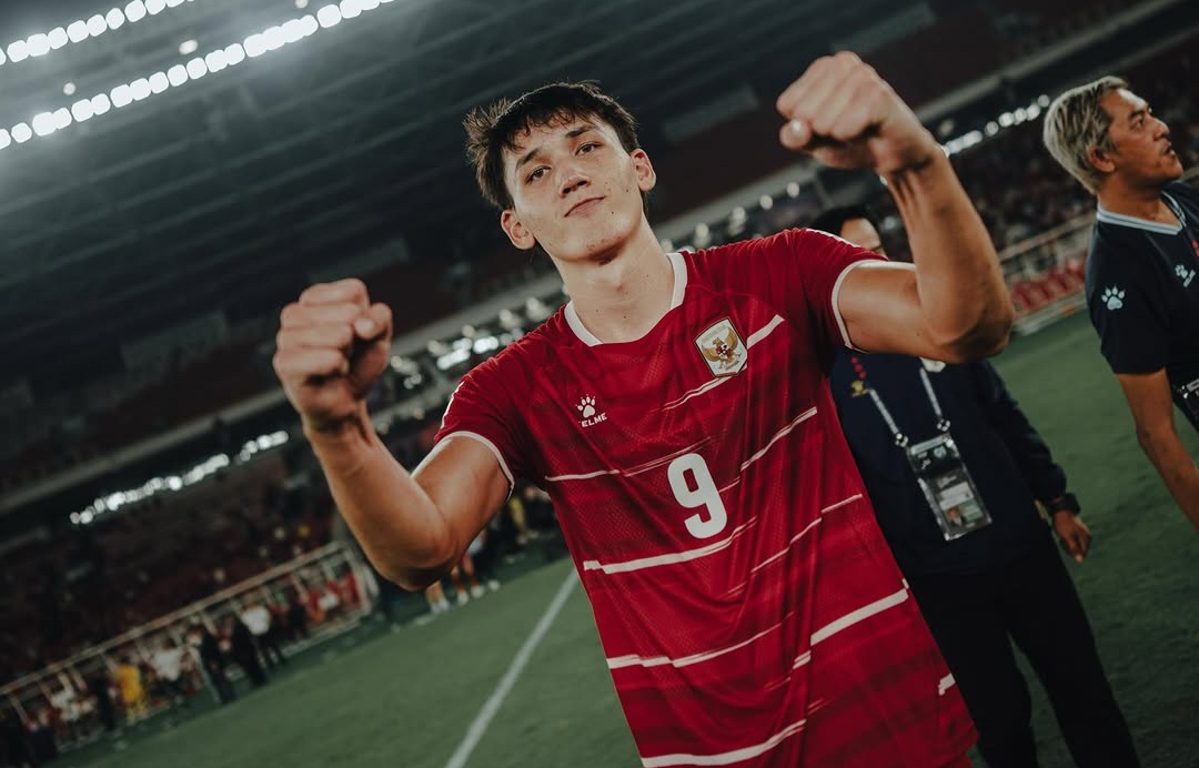 Pahlawan Timnas Mitchell Baker cetak 5 gol ke gawang Bangladesh. Foto : Ist