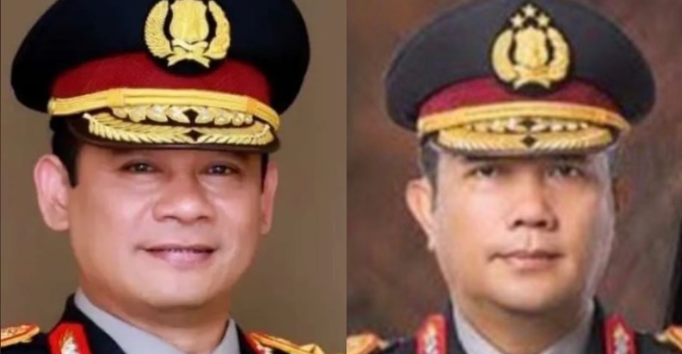 Irwasum Polri Komjen Pol. Asep Edi Suheri (kiri) dan Kabareskrim Irjen Pol. Asep Safrudin. Foto : Ist
