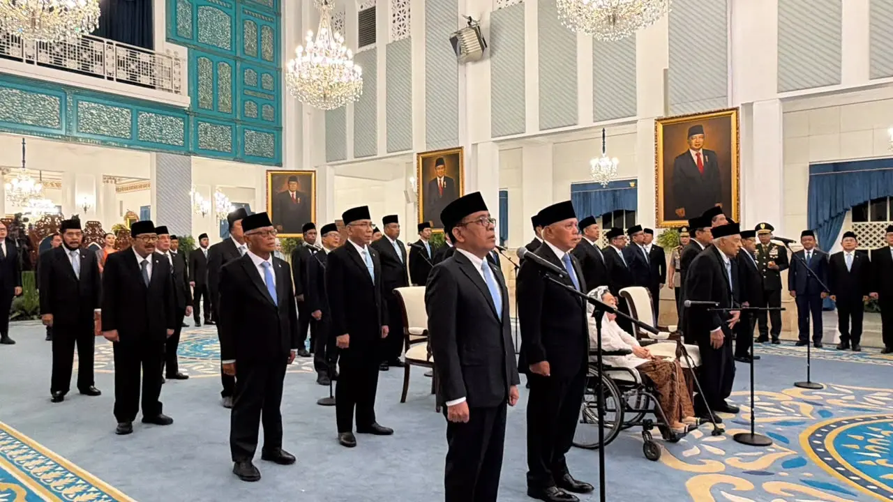 Presiden Prabowo melantik 26 Anggota Wantimpresdi Istana Negara, Jakarta, Jumat (2/10/2026). Foto : Ist