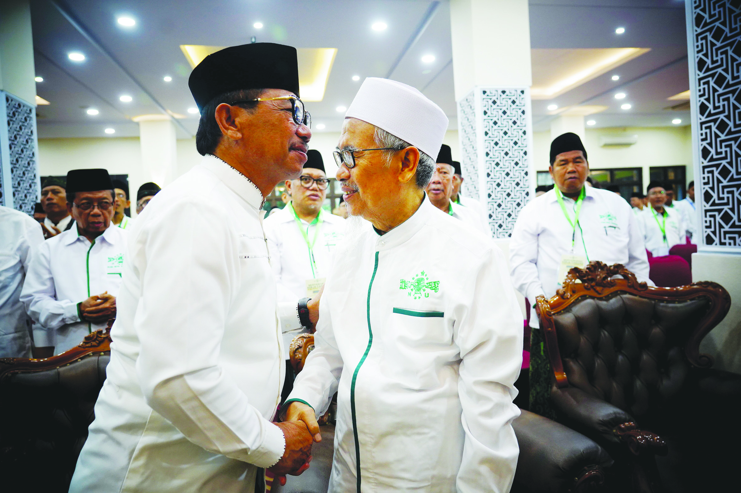 HADIRI MUSKERCAB: Wali kota Tangerang saat menghadiri muskercab PCNU. ISTIMEWA