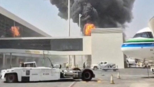 Bandara Bandara Internasional King Khalid, Riyadh, Arab Saudi kembali diserang pemberontak Houthi pada Sabtu (10/10/2026). Foto : Ist