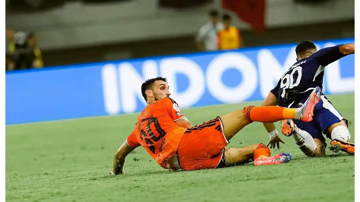 Laga Persita vs Persija berakhir 3-2 untik Persita. Foto : Ist