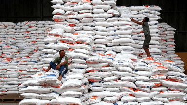 Stok beras di gudang Bulog. Foto : Ist
