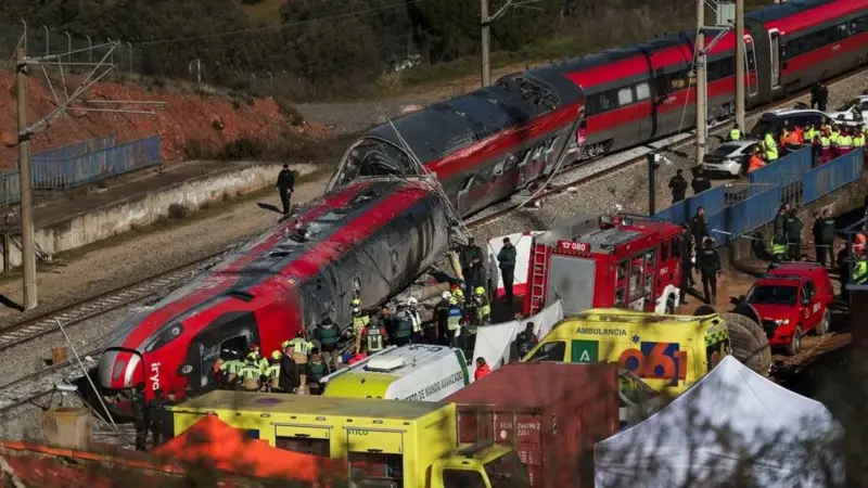 Tabrakan kereta di Spanyol menewaskan 68 penumpang. Foto : Ist