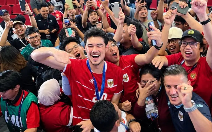 Selebrasi skuad Timnas usai menjuarai FIFA ASEAN Cup 2026. Foto : Ist
