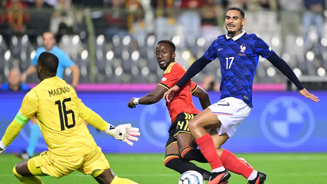 Laga Prancis vs Belgia. Foto : Ist