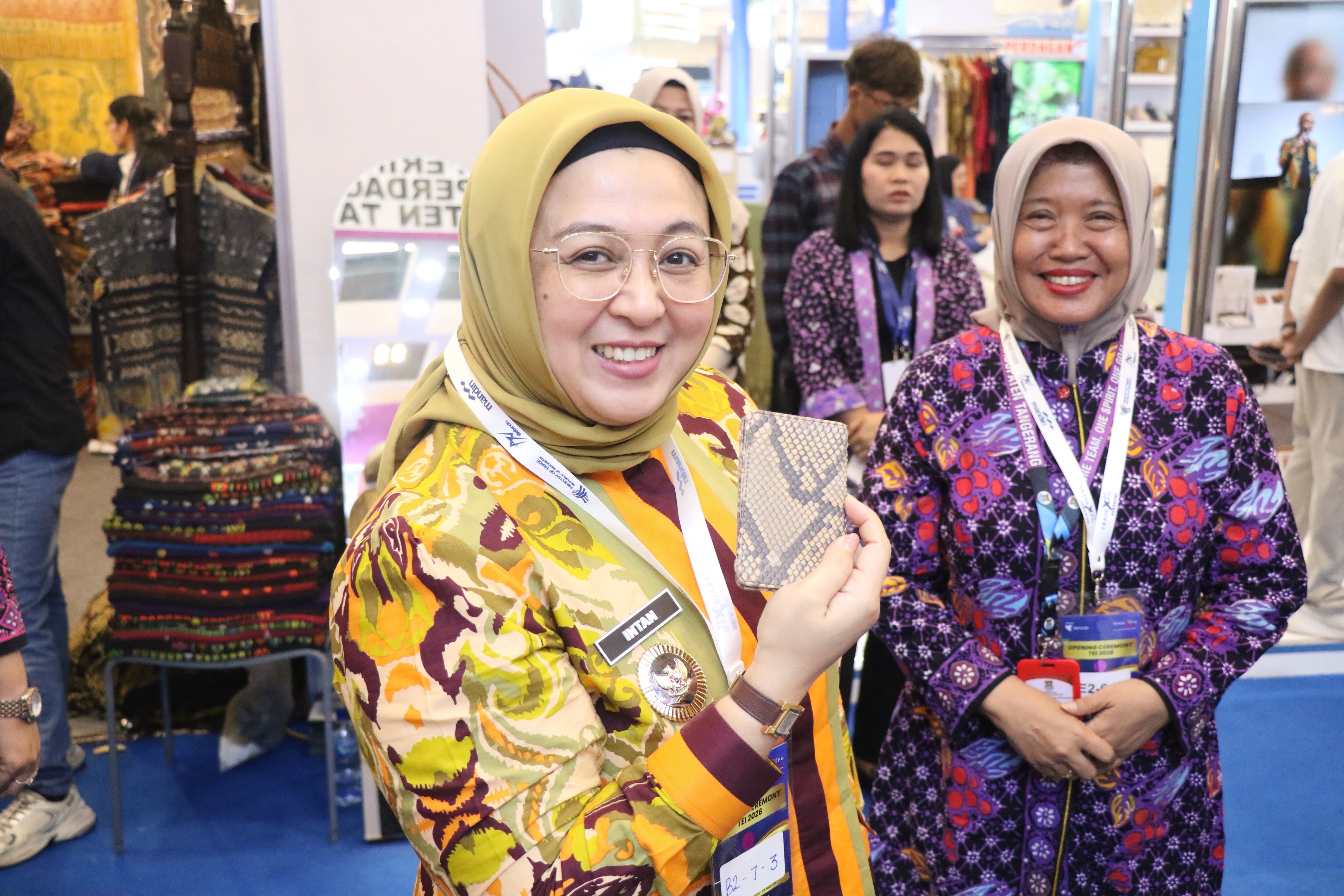 Wakil Bupati Tangerang Intan Nurul Hikmah hadir di Trade Expo Indonesia (TEI) ke-41 di Indonesia Convention Exhibition (ICE) BSD, Rabu (14/10/2026). Foto : Humas Kab. Tangerang