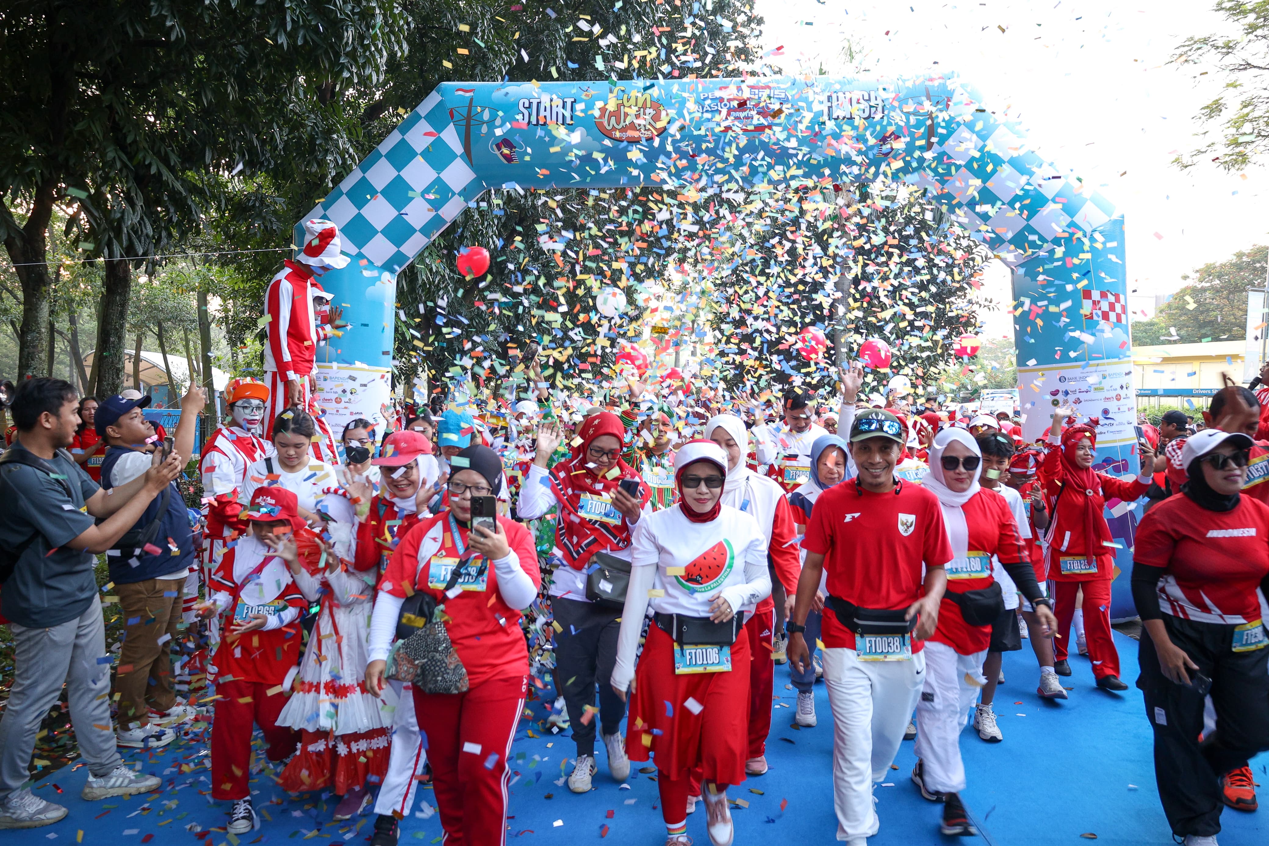 Fun Walk Tangsel 2025, Sabtu (16/8/2025). (tangselpos.id/irm)
