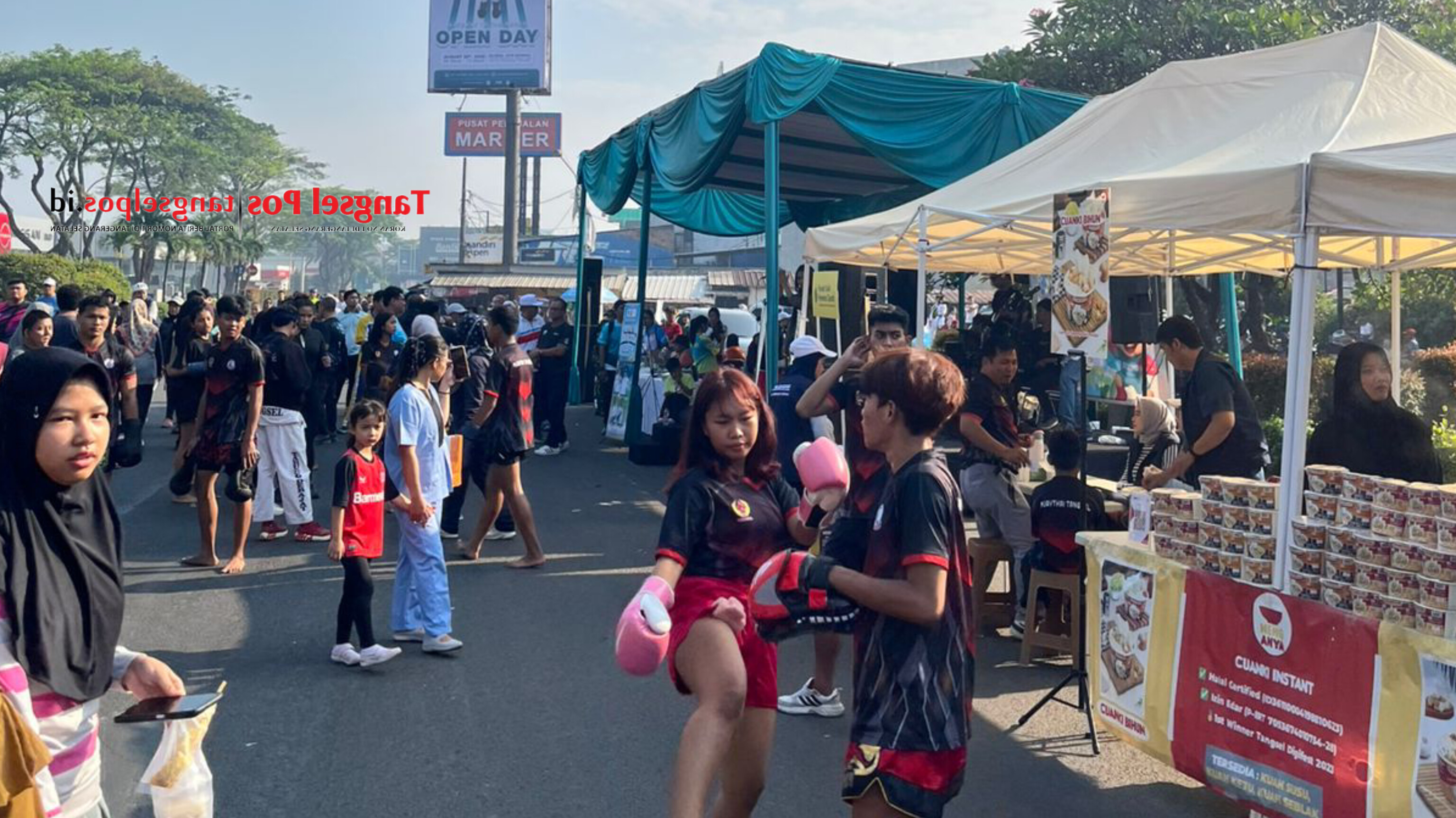 Suasana Car Free Day (CFD) di kawasan BSD, Minggu (3/8/2025). (tangaelpos.id/akbar)