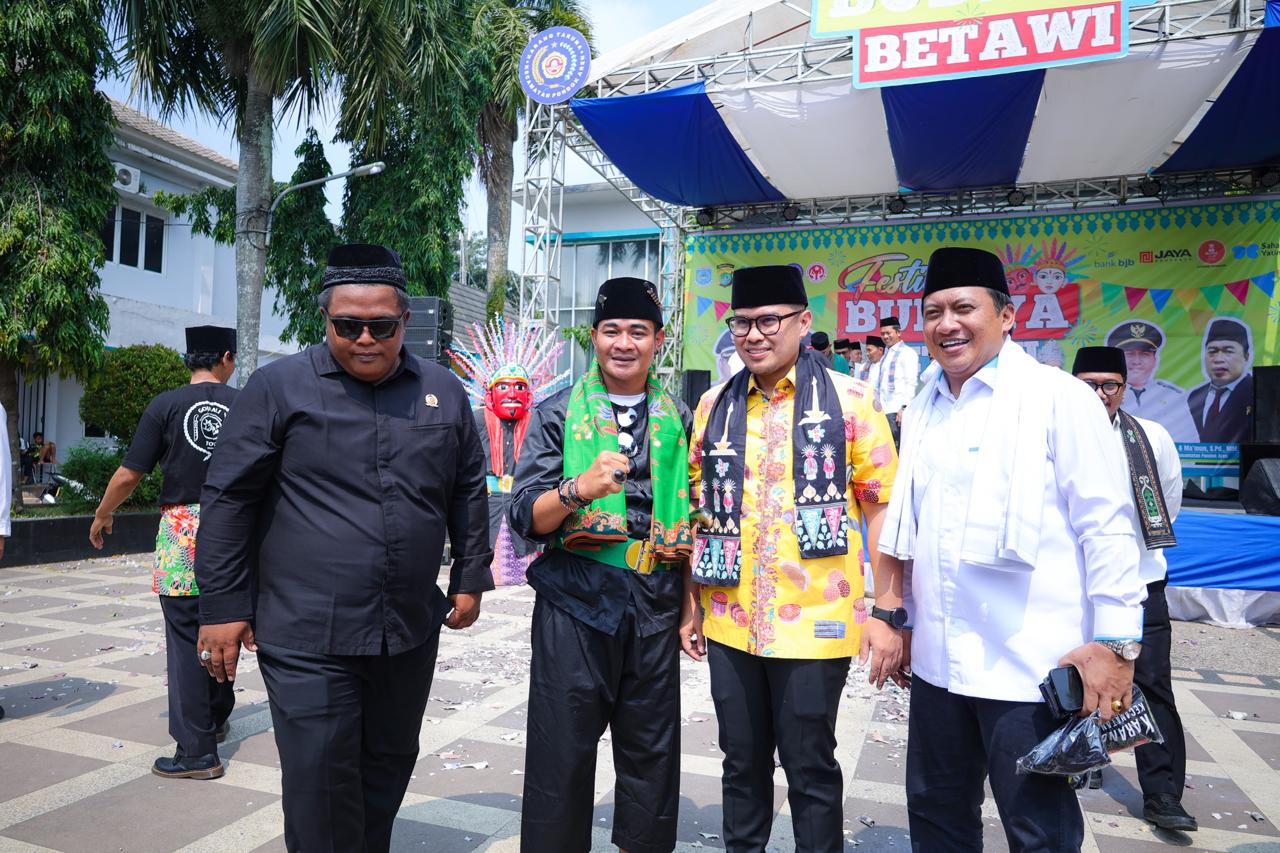 Festival budaya Betawi yang digelar Karang Taruna Kecamatan Pondok Aren, Sabtu (26/7). (Ist)