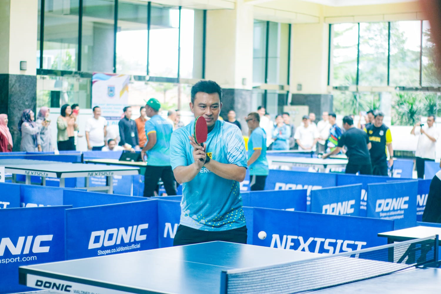 Kejuaraan Tenis Meja Organisasi Perangkat Daerah (OPD) Cup Kota Tangerang Selatan. (tangselpos.id/irm)