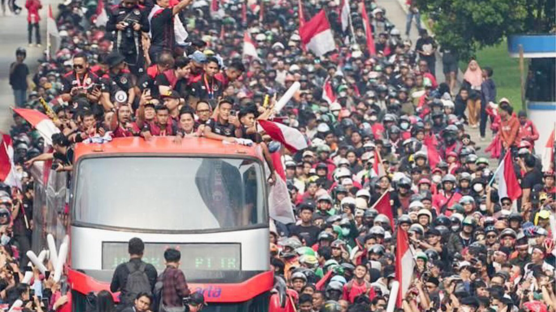 Kirab Juara akan dimulai dari Kantor Kemenpora menuju Bundaran HI dan akan berakhir di Gelora Bing Karno Senayan, Jum'at (19/5). (Ist)