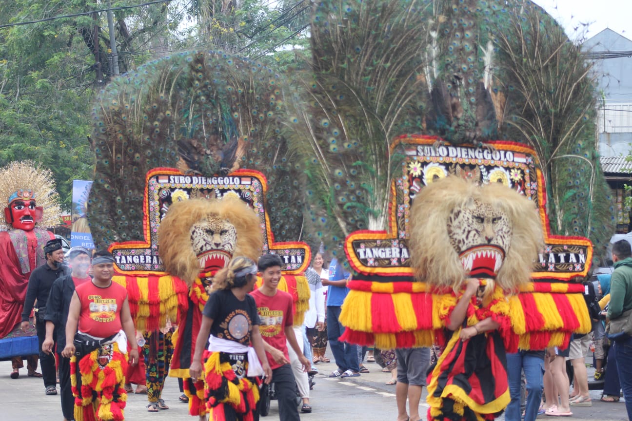 Pawai Ogoh-ogoh dan Budaya di Pura Parahyangan Jagat Guru BSD. (tangselpos.id/gema)