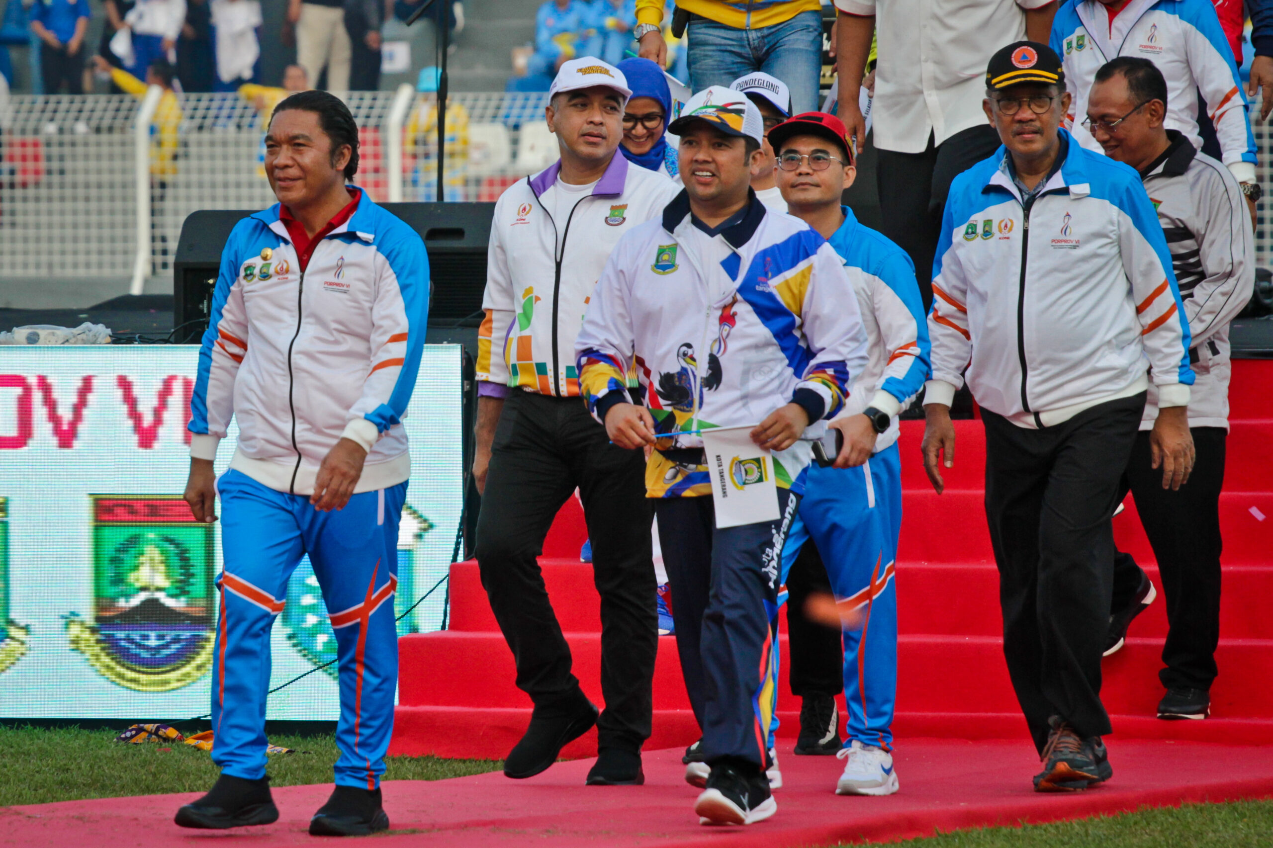 Pekan Olahraga Provinsi (Porprov) VI Banten di Stadion Benteng Reborn, Kota Tangerang, Minggu (20/11/2022). (tangselpos.id/bnn)