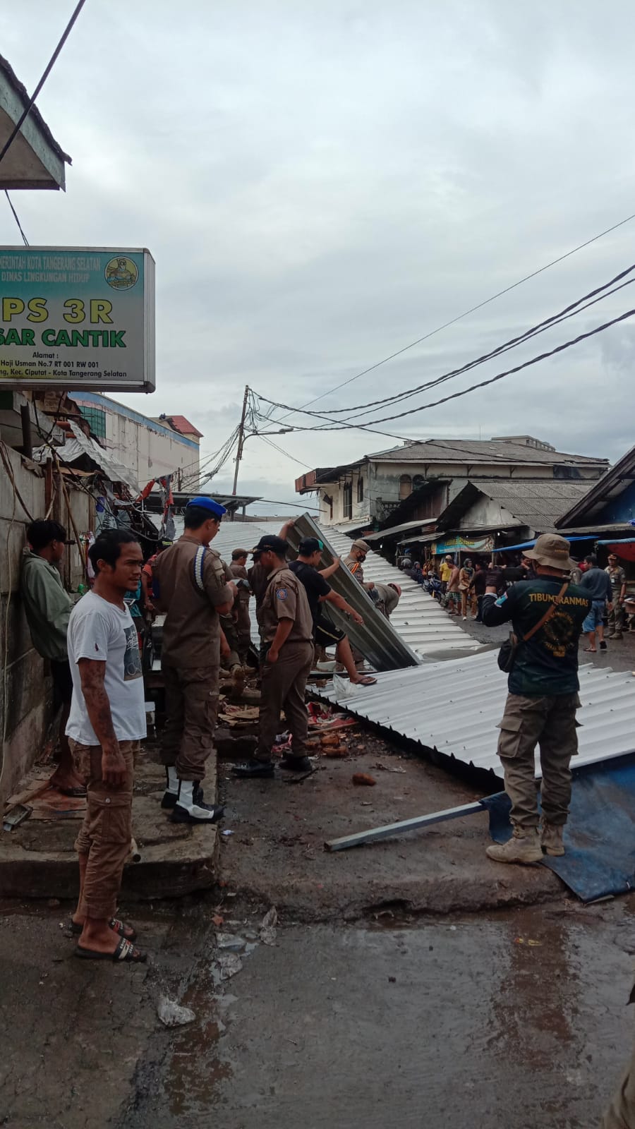 Penertiban Pasar Ciputat. (Ist)