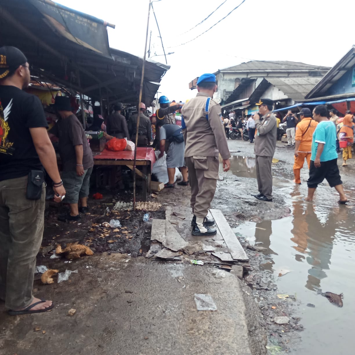 Penertiban Pasar Ciputat. (Ist)