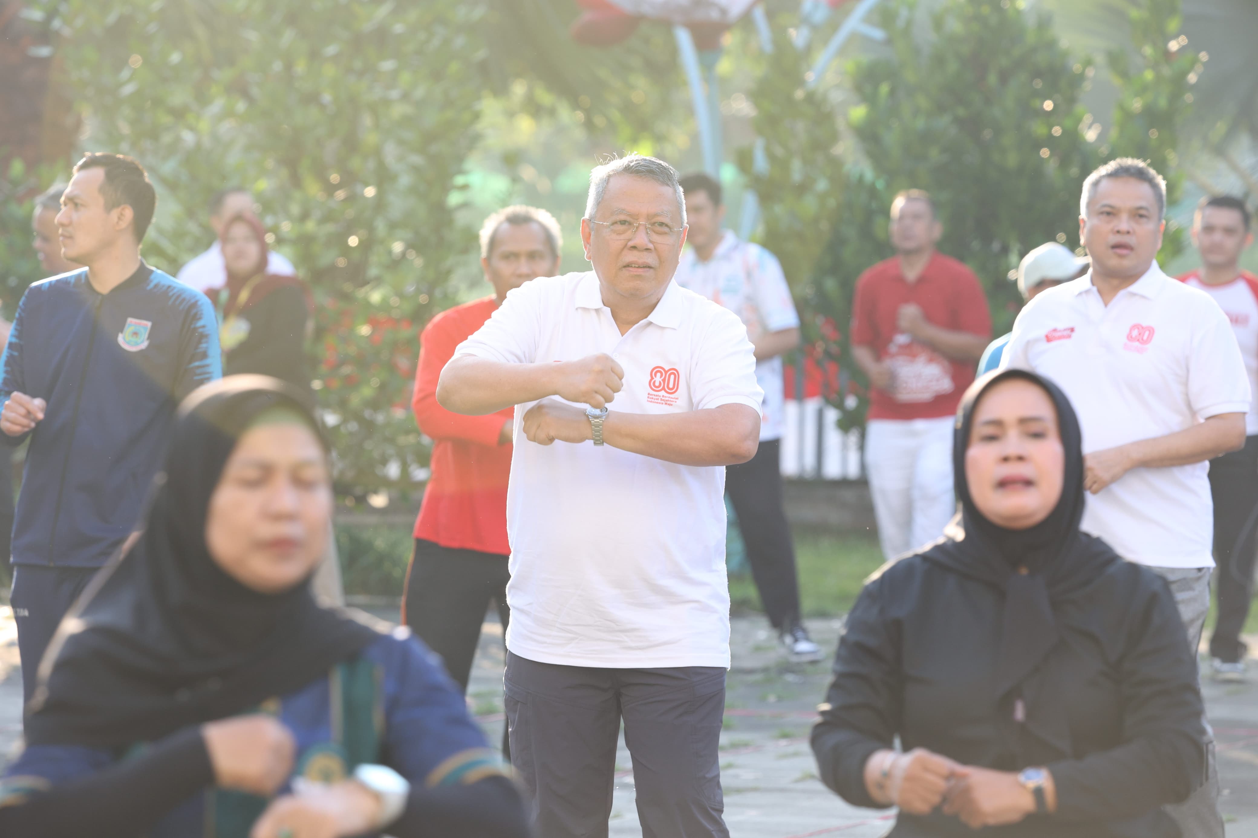 Rangkaian lomba HUT ke-80 RI yang digelar Pemkot Tangsel, Jumat (15/8/2025). (tangselpos.id/irm)