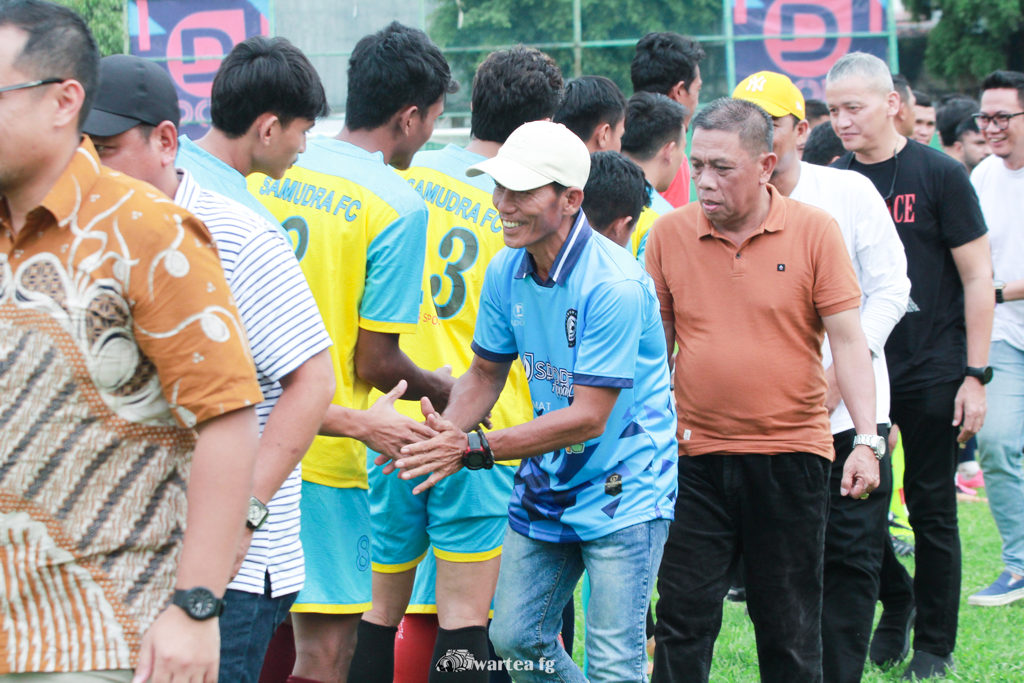 Wakil Wali Kota Tangsel, Pilar Saga Ichsan membuka Pakujaya Cup ke IX 2024, di Stadion Mini Pakujaya, Kelurahan Pakujaya, Kecamatan Serpong Utara, Minggu (28/4/2024) sore.