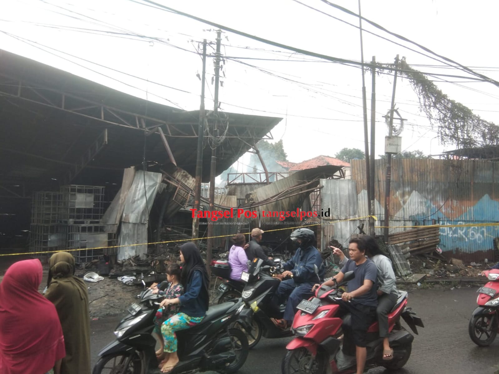 Potret Lokasi Kebakaran Cipadu Setelah Api Padam. Foto : Muhammad Asiu