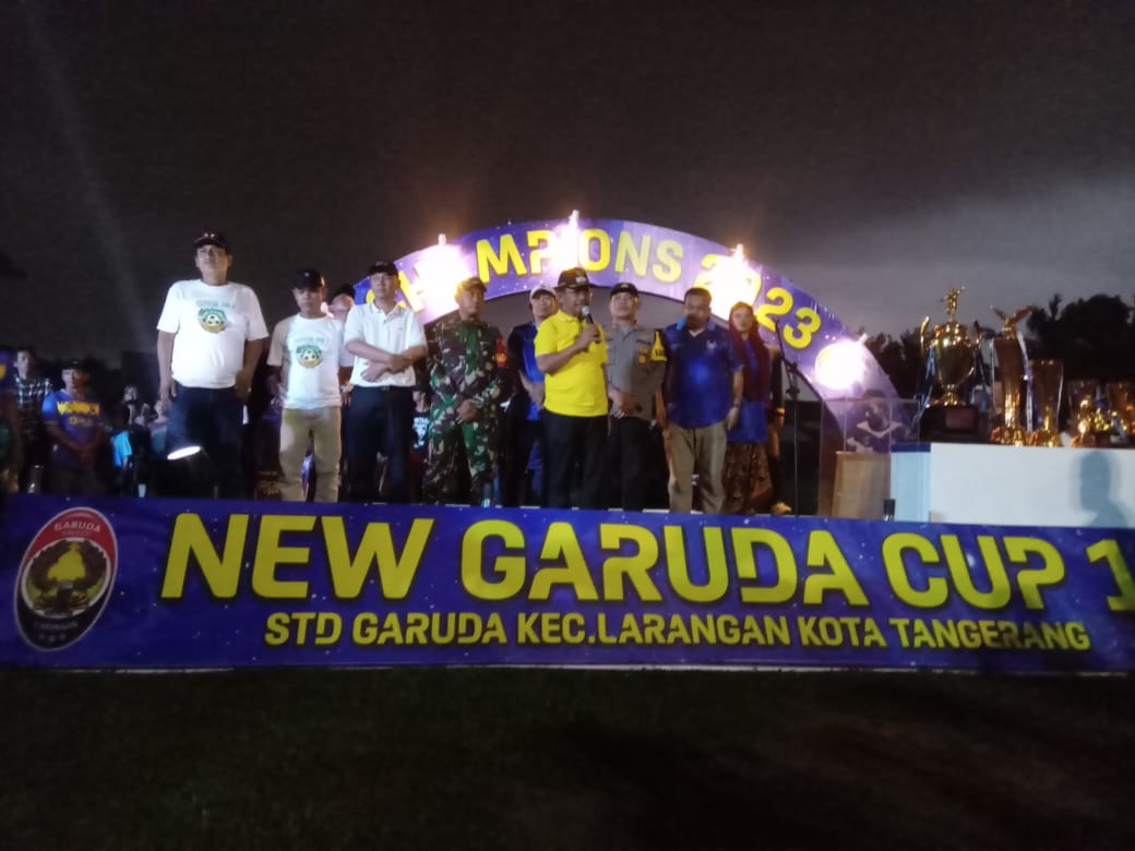 Sejak digulirkan pada 1 Oktober 2023, New Garuda Cup ke-1 resmi berakhir dan ditutup Wakil Wali Kota Tangerang, H Sachrudin, Minggu (3/12/2023).