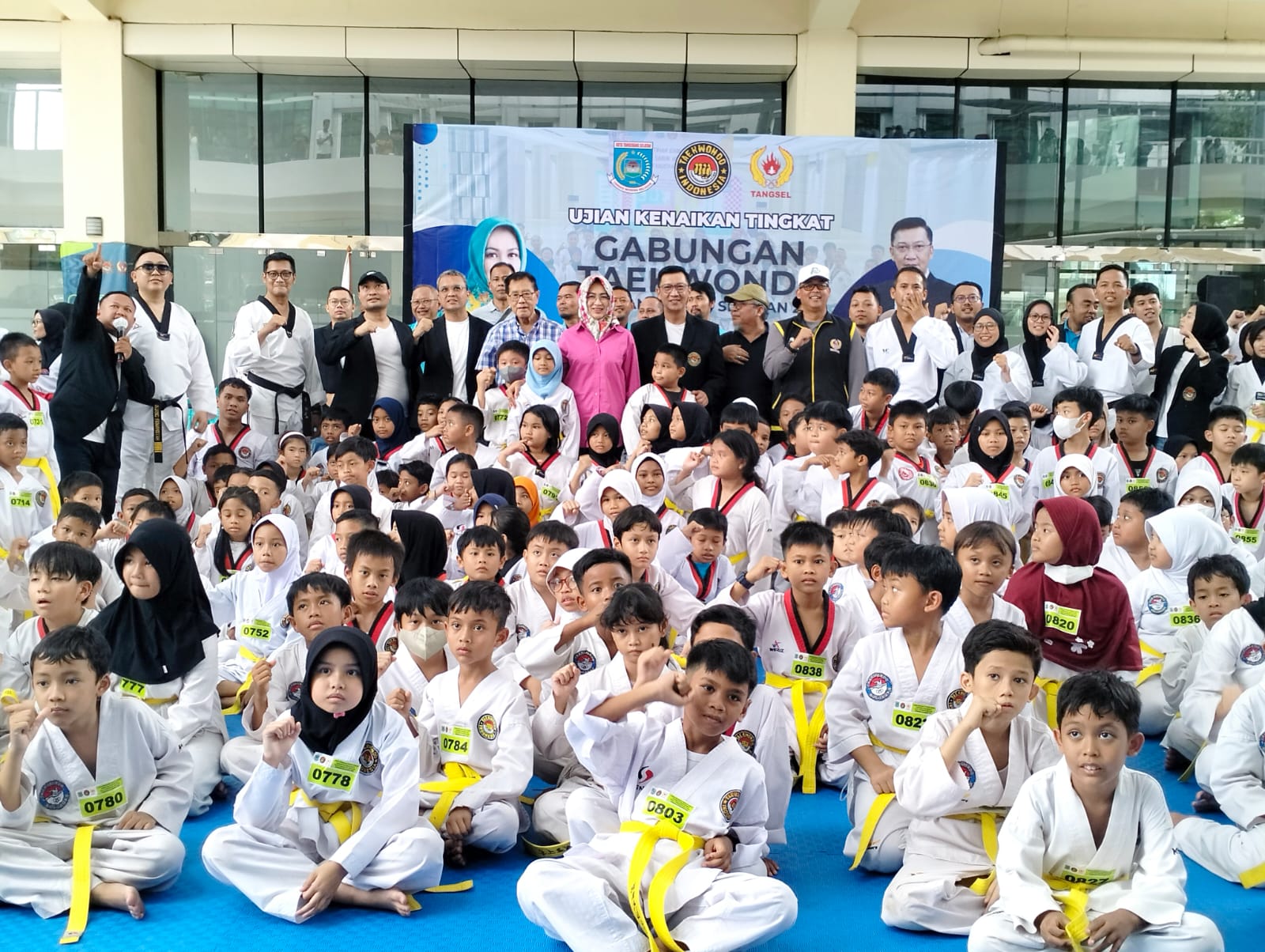 Ribuan Atlet Taekwondo, TI Tangsel Gelar UKT. (tangselpos.id/rmn)