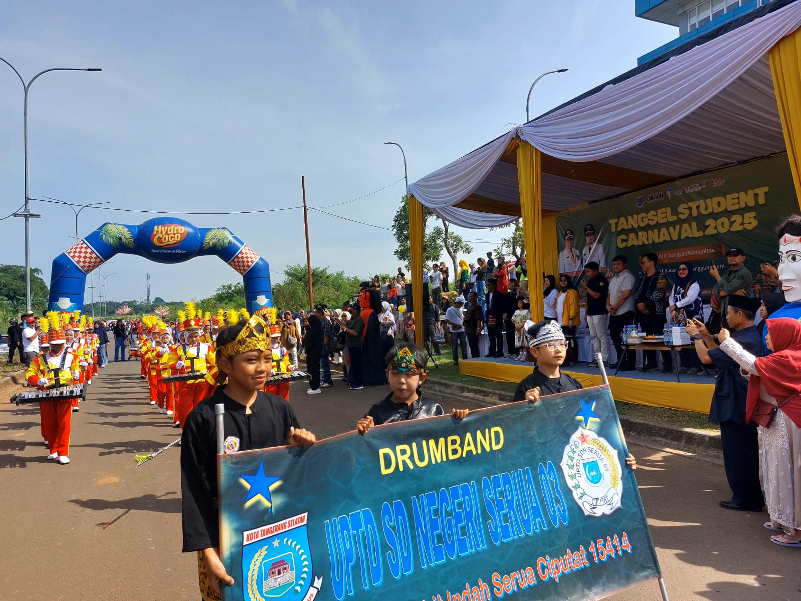 Tangsel Student Carnaval 2025 berlangsung meriah, Sabtu (29/11). (tangselpos.id/rmn)