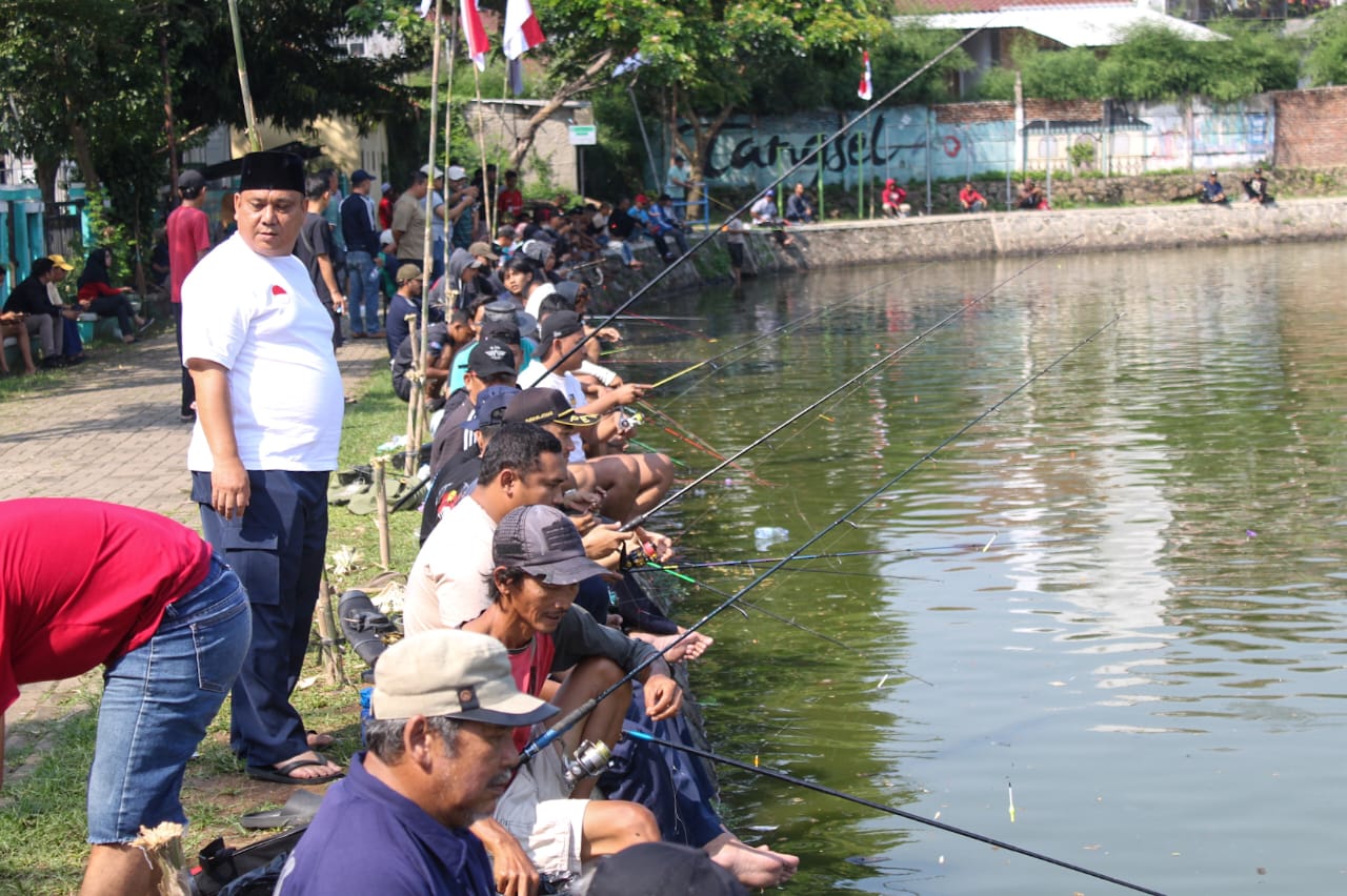 Kecamatan Serpong Utara Gelar Lomba Mancing. (tangselpos.id/irm)