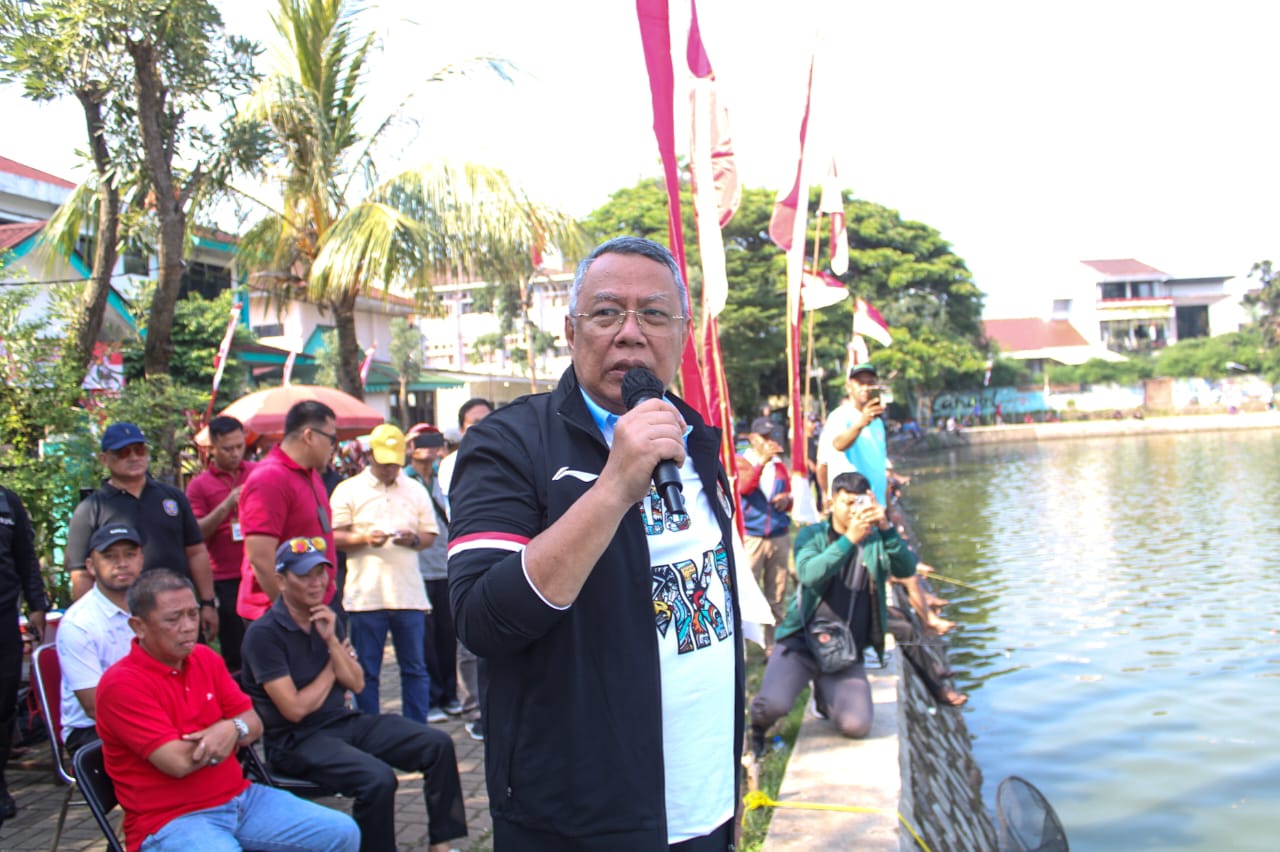 Kecamatan Serpong Utara Gelar Lomba Mancing. (tangselpos.id/irm)