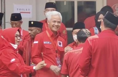 Ganjar Pranowo di acara Rakernas PDIP. Foto : Istimewa