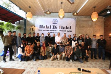Kelompok Kerja Wartawan Harian Kota Tangerang Selatan (Pokja WHTS) menggelar kegiatan halal bihalal. (tangselpos.id/rmn)