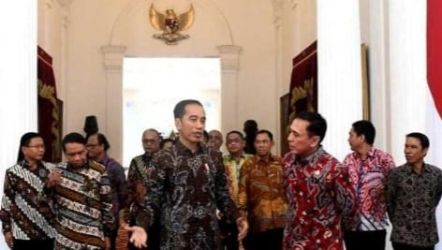 Presiden Jokowi saat menerima Pengurus PSSI. (Ist)