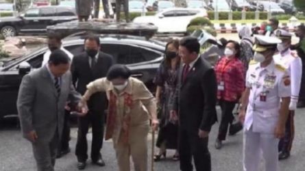 Menhan Prabowo Subianto bersama Ketum PDIP Megawati Soekarnoputri. (Ist)