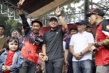 Wakil Wali Kota Tangsel, Pilar Saga Ichsan dalam acara Festival Situ Gintung. (ist)